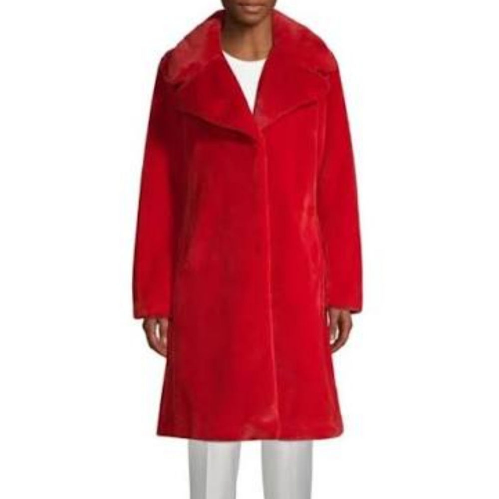 7 For All Mankind Vibrant Red Teddy Jacket
